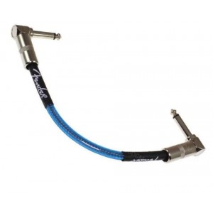 Fender cable jumper patch effect kabel efek pendek 15cm original blue 